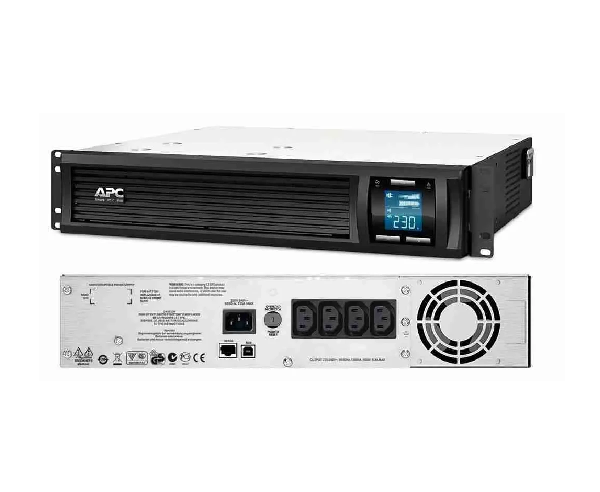 APC Smart-UPS C 1000VA Rackmount UPS – 230V, LCD, SmartConnect, 2U Rack