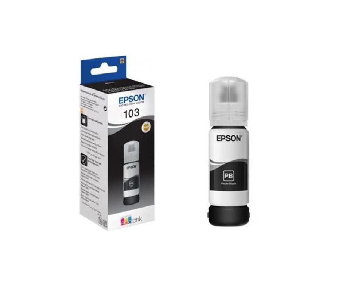 Epson EcoTank 103 Black Ink Bottle – T00S14A, for L3210 / L3250 / L5290 Series