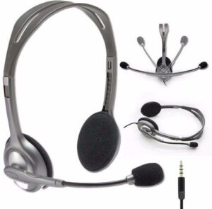 lOGITECH H110 STEREO HEADSET 3.5mm dual plug computer headset
