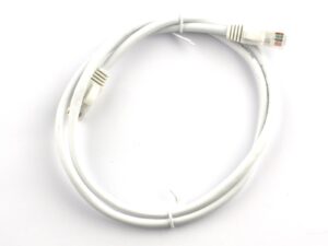 Metre Category 6 U/UTP Patch Cord, RJ45 to RJ45, 4-pair, WHITE jacket